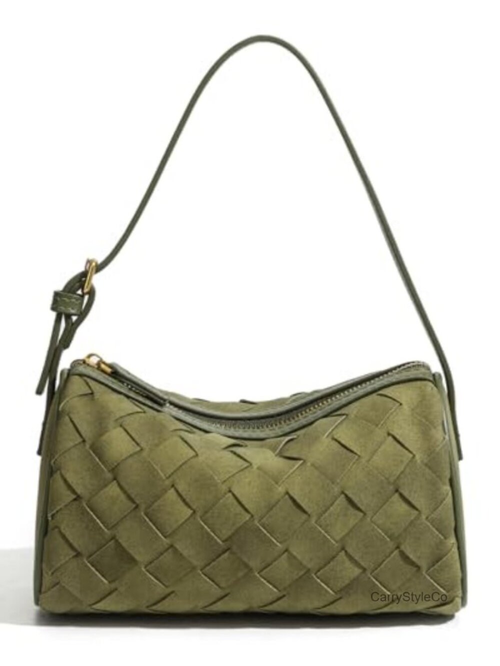 Woven Faux Suede Small Handbag Crossbody Hobo Clutch Purse